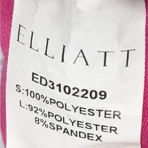 ELLIATT Across Strapless Maxi Cocktail Party Dress Gown Pink Women's Size Medium - Picture 12 of 13
